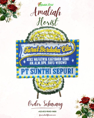 Papan Bunga Duka di Soko